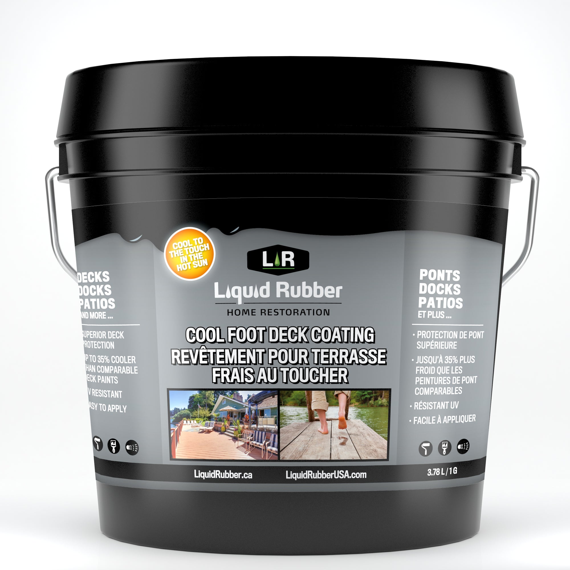 Liquid Rubber Cool Foot Deck & Dock Coating