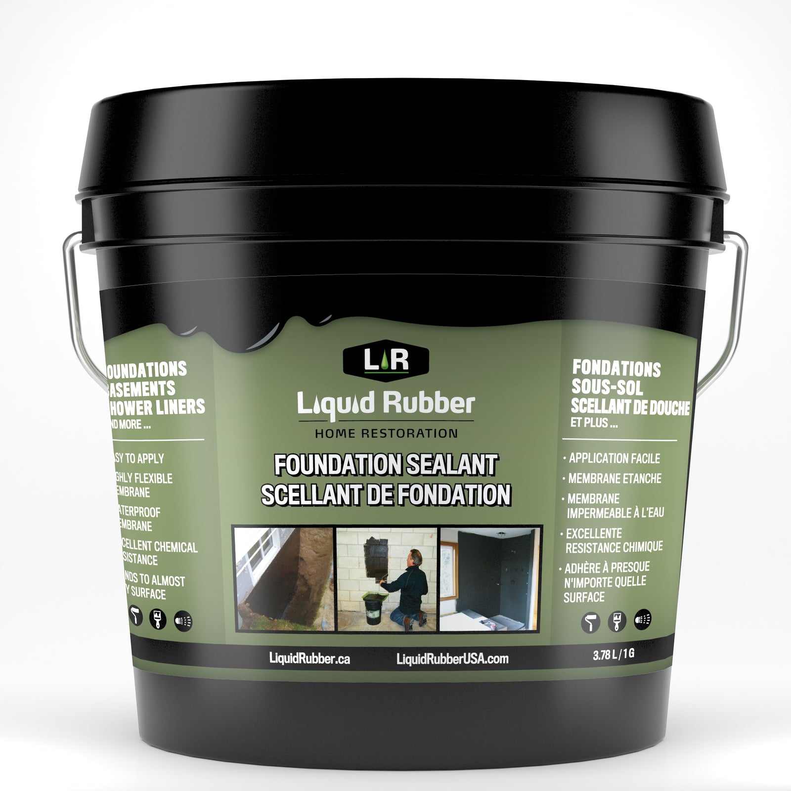 Liquid Rubber Foundation Sealant/Basement Coating
